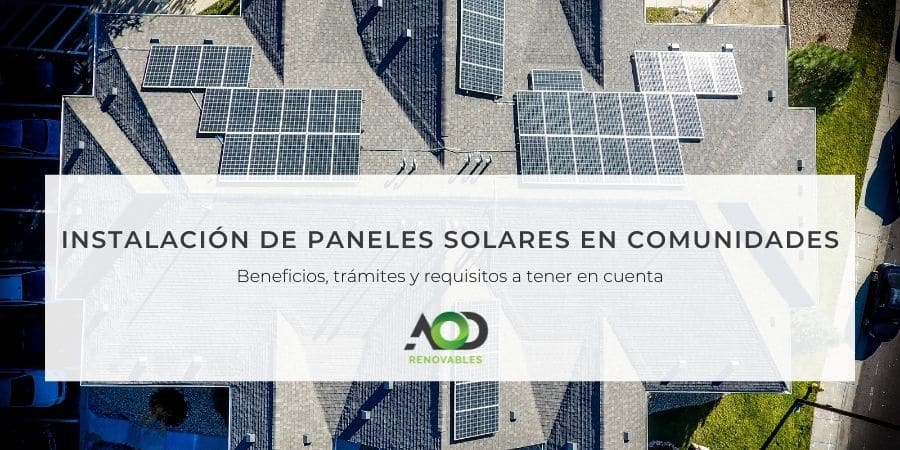 paneles solares comunidades vecinos